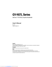 Gigabyte GV-N57L128D User Manual