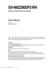 Gigabyte GV-N62256DP2-RH User Manual