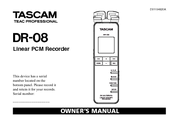 Tascam DR-08 Owner's Manual