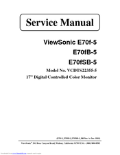 ViewSonic E70fSB-5 Service Manual
