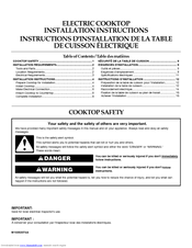 KitchenAid G9CE3675XS Installation Instructions Manual