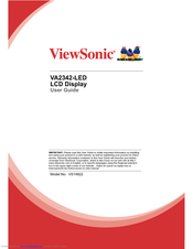 ViewSonic VA2342-LED User Manual