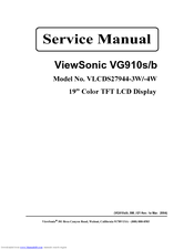 ViewSonic VG910b-1 Service Manual