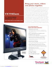 ViewSonic VX1945WM - ViewDock - 19