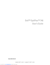 Dell OPTIPLEX 740 User Manual