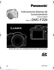 Panasonic DMC FZ28K - Lumix Digital Camera Instrucciones Básicas De Funcionamiento