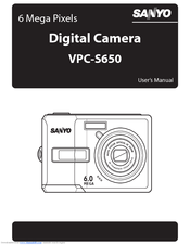 Sanyo VPC S6 - Xacti Digital Camera User Manual