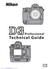 Nikon D3body - D3 Body 12mp FX Digital SLR Camera Technical Manual