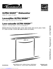 Kenmore 1345 - 24 in. Dishwasher Use And Care Manual