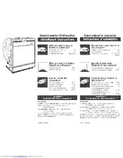 Maytag MDB4629AWS - Jetclean Plus 24 in. Dishwasher Installation Instructions Manual
