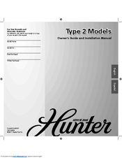 Hunter 21345 Owners And Installation Manual