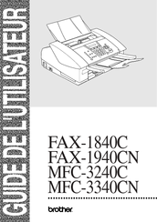 Brother FAX-18440C Manual De L'utilisateur