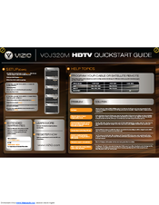 Vizio VOJ320M Quick Start Manual