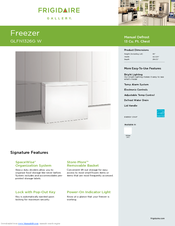 Frigidaire GLFN1326GW Product Specifications