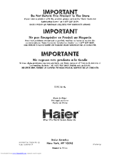 Haier HCM036PB User Manual