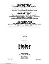 Haier HUF138PA - ANNEXE 181 User Manual