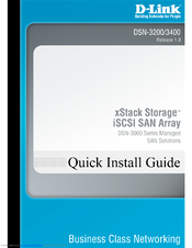 D-Link DSN-3200-20 - Xstack 8X1GBE Iscsi San Array 15 Bays 3U Quick Installation Manual