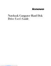 Lenovo 41N3015 - 250GB Serial Ata Hard Disk Drive User Manual