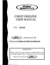 Haier Thermocool SD-332 User Manual