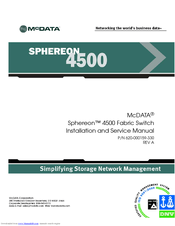 McDATA Sphereon 4500 Installation And Service Manual