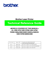 Brother P1660e Technical Reference Manual