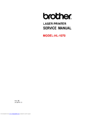 Brother HL-1070 - B/W Laser Printer Service Manual