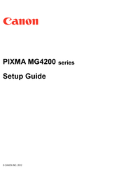 Canon PIXMA MG4220 Setup Manual