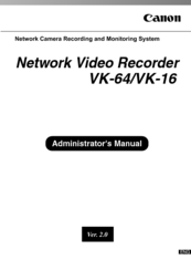Canon VK-16 v2.0 Administrator's Manual