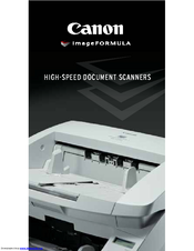 Canon DR 5010C - imageFORMULA - Document Scanner Pocket Manual