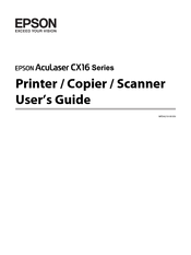 Epson Aculaser CX16NF User Manual