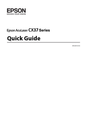 Epson AcuLaser CX37DTN  Guide Quick Manual