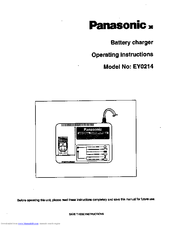 Panasonic EY-0214 Operating Instructions