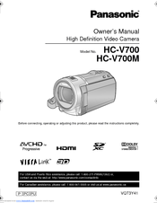 Panasonic HC-V700K Owner's Manual