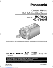 Panasonic HC-V500 Owner's Manual
