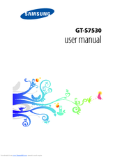 Samsung GT-S7530 User Manual