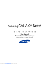 Samsung Galaxy Note SGH-i717 User Manual