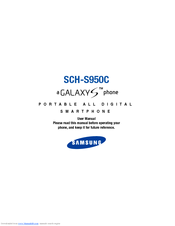 Samsung Galaxy S SCH-S950C User Manual