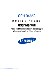 Samsung SCH-R455C User Manual