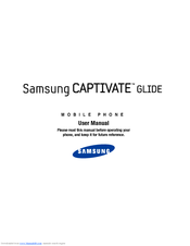 Samsung Captivate Glide SGH-I927 User Manual