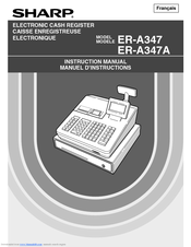 Sharp ER-A347A Instruction Manual