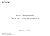 Sony SGPT12 Series Quick Setup Manual