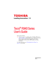 Toshiba Tecra R940-SMBNX3 User Manual
