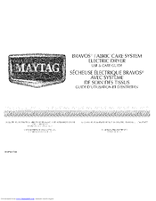 Maytag MEDB700VQ - R BravosR Electric Dryer Use And Care Manual