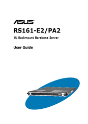 Asus RS161-E2 - 0 MB RAM User Manual