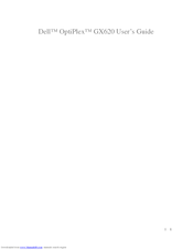 Dell OptiPlex GX620 User Manual