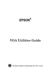 Epson Endeavor Vga Utilities Manual
