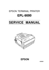 Epson C11C605001 - DFX 9000 B/W Dot-matrix Printer Service Manual
