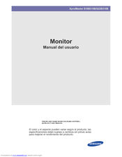 Samsung SyncMaster S19B310B Manual Del Usuario