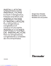 Thermador FREEDOM T18IW50NSP Installation Instructions Manual
