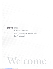 BenQ T701 User Manual